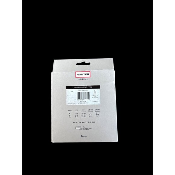 Hunter Original Fitted Boot Socks Short Thistle Purple Size Medium New In Box - Picture 2 of 3